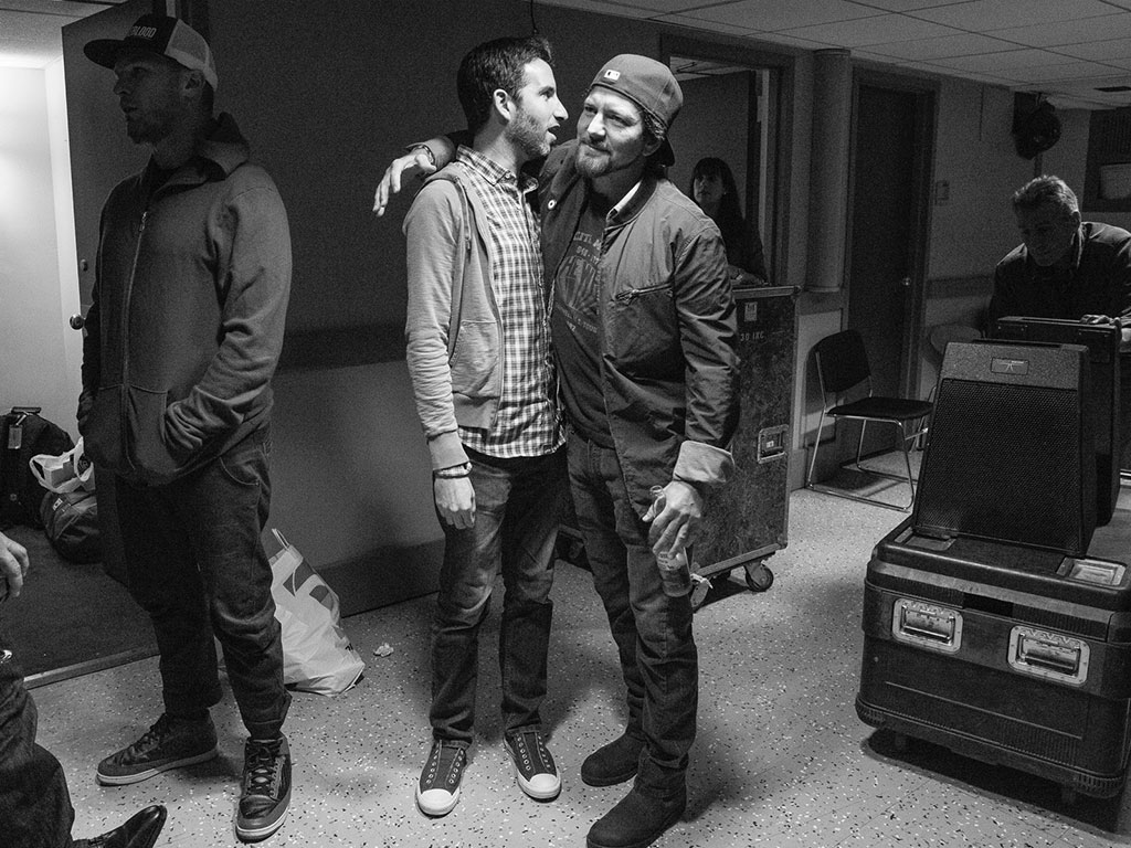Jonathan Cohen and Eddie Vedder
