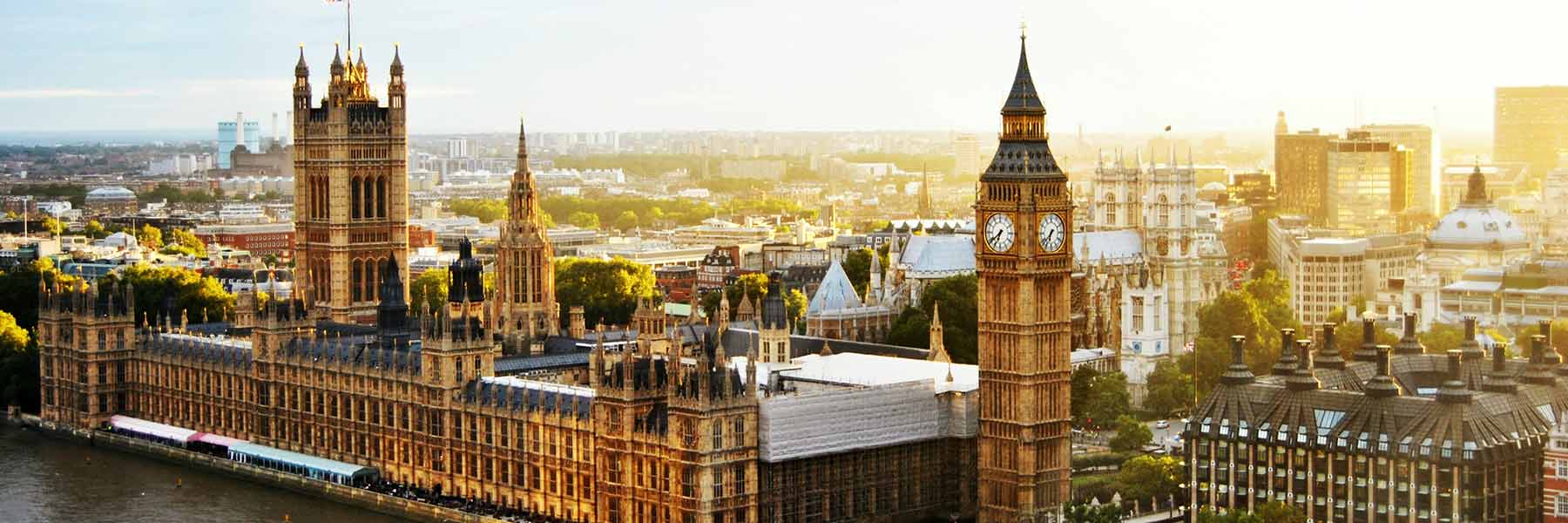 The Palace of Westminster in London